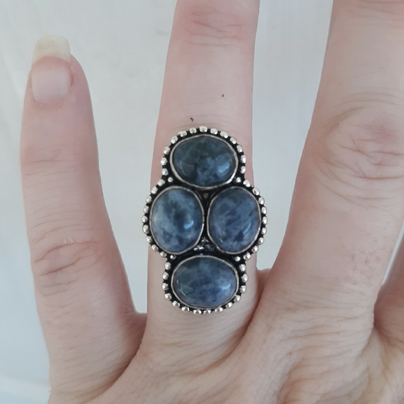 New Sodalite 925 Silver Ring. - Picture 5 of 6